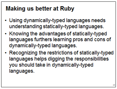 Understanding Typing. Understanding Ruby.