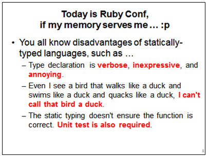 Understanding Typing. Understanding Ruby.