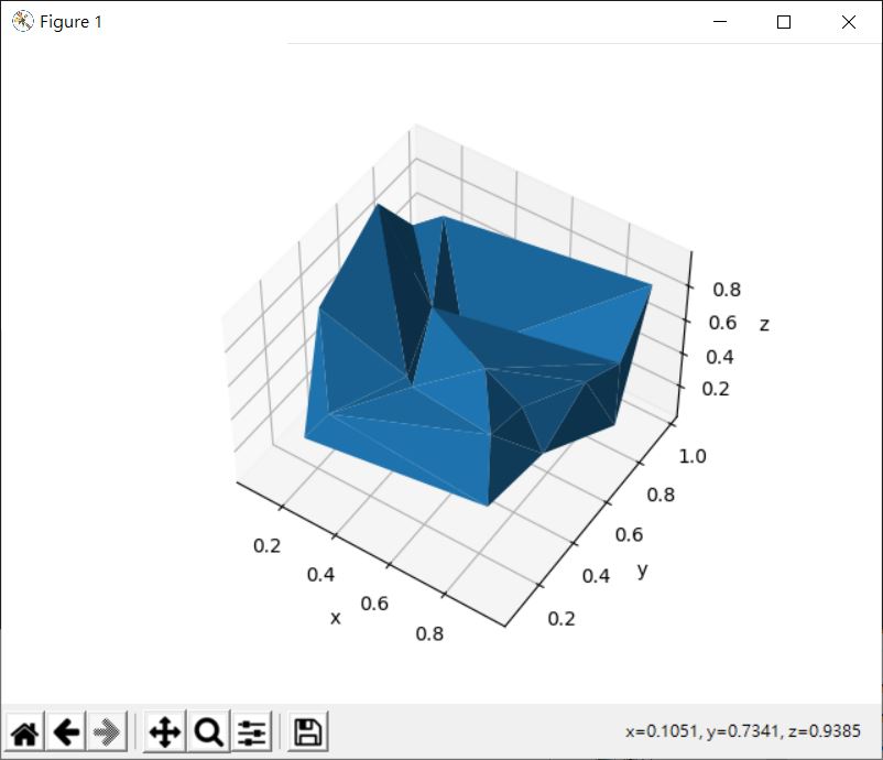 Matplotlib 三角曲面