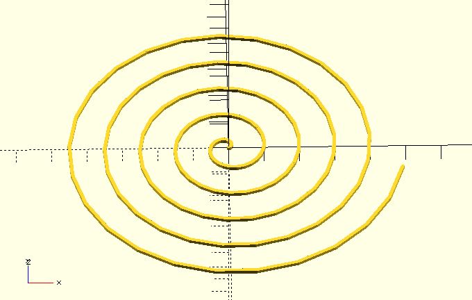 Archimedean spiral