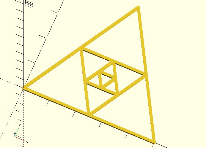 Sierpinski triangle (Fractal)