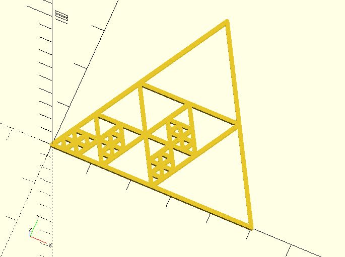 Sierpinski triangle (Fractal)