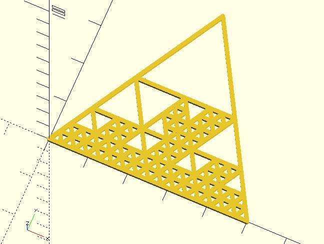 Sierpinski triangle (Fractal)