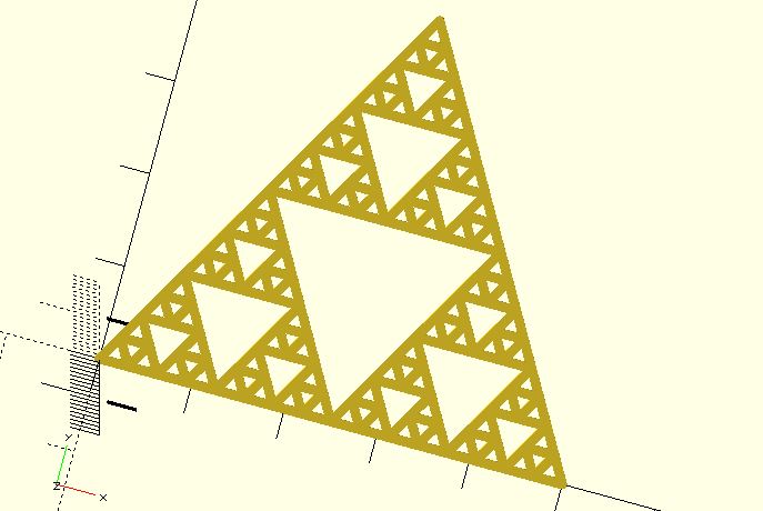 Sierpinski triangle (Fractal)