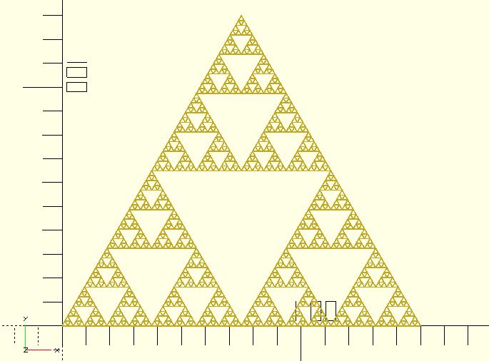 Sierpinski triangle (Fractal)