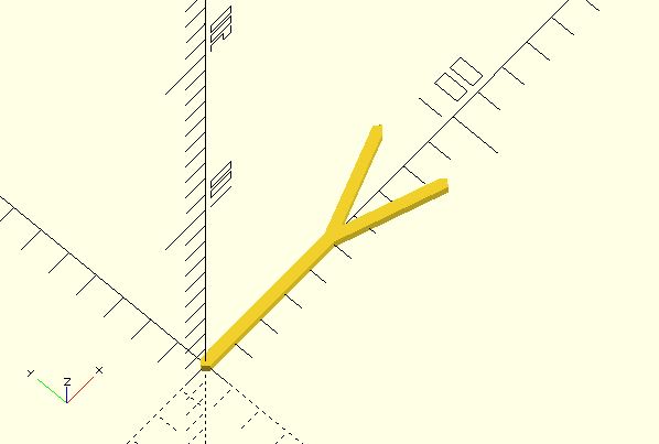 3D tree curve (Fractal again)