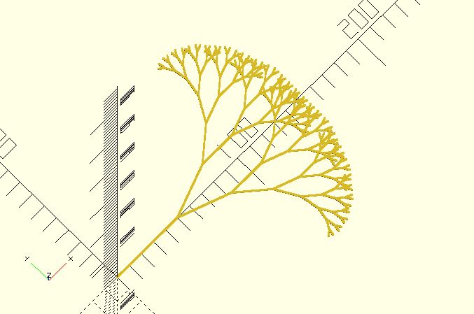 3D tree curve (Fractal again)