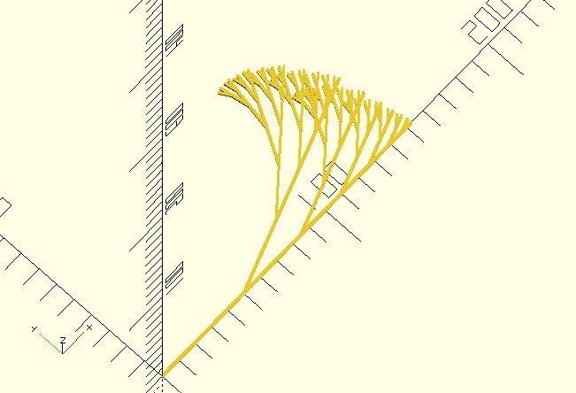 3D tree curve (Fractal again)