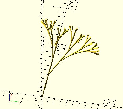 3D tree curve (Fractal again)