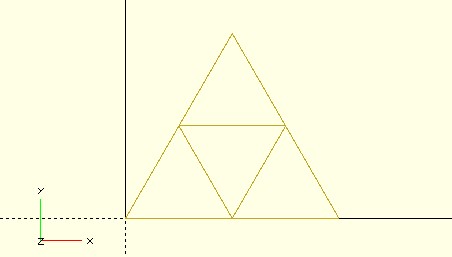 2D 碎形／Sierpinski 三角形